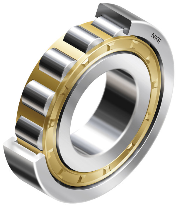 New NKE series single row cylindrical roller bearings